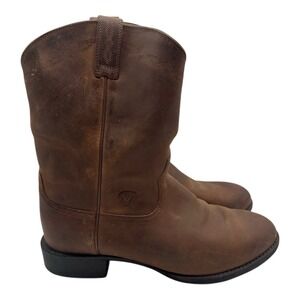 Ariat Heritage Roper Boots Mens 11.5 EE WIDE Brown Western Cowboy 10002284 35525